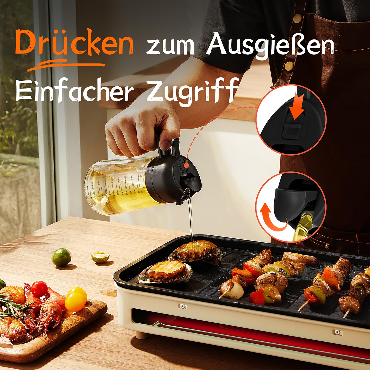 Ölsprüher aus Glas